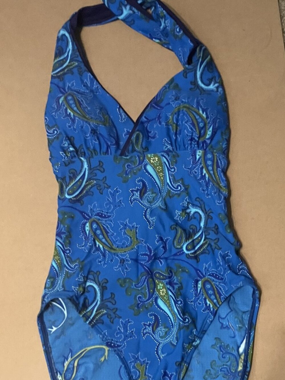 Paisley Halter Bathing Suit
